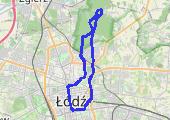 Łagiewniki tour - mapa trasy gps - rower trekkingowy