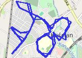 Trasa z dnia 2014-11-09 14:40 - mapa trasy gps - bieganie