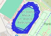 Dzień 20 - mapa trasy gps - bieganie