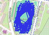 Trasa z dnia 2014-11-10 19:08 - mapa trasy gps - bieganie
