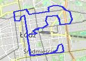 Łódzka Masa Niepodległości - mapa trasy gps - rower trekkingowy
