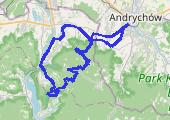 Trzonka, Kiczera, Żar - mapa trasy gps - rower górski