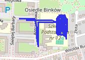 Trasa z dnia 2012-11-23 17:26 - mapa trasy gps - marsz