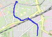 Trasa z dnia 2014-11-14 17:36 - mapa trasy gps - spacer
