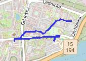 Trasa z dnia 2014-11-21 19:27 - mapa trasy gps - spacer