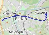 Trasa z dnia 2014-11-27 21:23 - mapa trasy gps - skuter