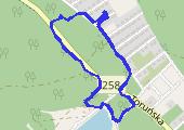 Silno - mapa trasy gps - spacer
