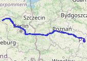 Trasa z dnia 2012-11-29 22:46 - mapa trasy gps - samochód