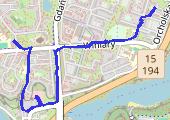 Trasa z dnia 2014-12-03 17:05 - mapa trasy gps - spacer