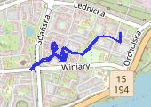Trasa z dnia 2014-12-09 10:08 - mapa trasy gps - spacer