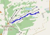 Trasa z dnia 2014-12-06 13:02 - mapa trasy gps - snowboard