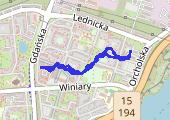 Trasa z dnia 2014-12-10 12:20 - mapa trasy gps - spacer