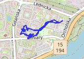 Trasa z dnia 2014-12-12 11:07 - mapa trasy gps - spacer