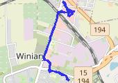 Trasa z dnia 2014-12-13 13:53 - mapa trasy gps - spacer