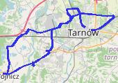 Popołudniowo-wieczorna trasa Tarnów - Wojnicz i okolice - mapa trasy gps - rower trekkingowy
