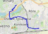 Trasa z dnia 2014-12-27 11:38 - mapa trasy gps - rower górski