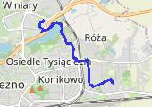 Trasa z dnia 2014-12-27 13:10 - mapa trasy gps - rower górski