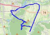 Trasa z dnia 2014-12-27 13:59 - mapa trasy gps - rower trekkingowy