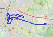 Grudniowa masa krytyczna -13  - mapa trasy gps - rower trekkingowy