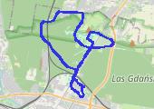 Trasa z dnia 2014-12-17 13:27 - mapa trasy gps - rower trekkingowy