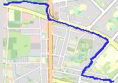 Trasa z dnia 2015-01-07 23:09 - mapa trasy gps - spacer
