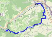 Milotice nad Opavou - Krnov - mapa trasy gps - marsz