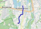 z pracy - mapa trasy gps - wędrówka