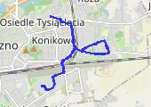 Trasa z dnia 2015-01-13 14:35 - mapa trasy gps - rower górski