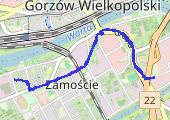 Trasa z dnia 2015-01-14 08:14 - mapa trasy gps - nordic walking