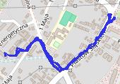 Trasa z dnia 2015-01-15 12:10 - mapa trasy gps - spacer