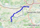 Trasa z dnia 2015-01-17 14:33 - mapa trasy gps - rower szosowy