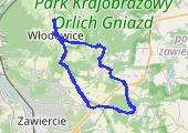 (224) - 2015.01.17 - Okolice Włodowic - mapa trasy gps - rower górski