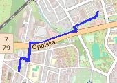 praca - mapa trasy gps - marsz