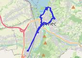 spacer po Żywcu - mapa trasy gps - marsz