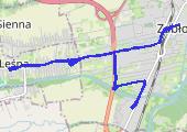 spacer z Żywca doLesnej - mapa trasy gps - marsz