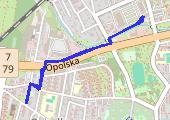 praca - mapa trasy gps - marsz