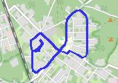 Trasa z dnia 2015-01-29 19:37 - mapa trasy gps - bieganie