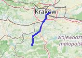 wypad na narty - mapa trasy gps - narty