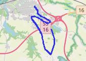 Trasa z dnia 2015-02-08 10:01 - mapa trasy gps - bieganie