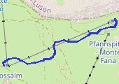 Trasa z dnia 2015-02-09 10:58 - mapa trasy gps - snowboard