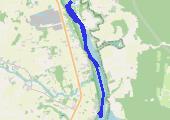 Po Narwi - mapa trasy gps - łódź