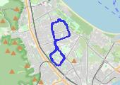 Trasa z dnia 2015-02-14 08:44 - mapa trasy gps - rower miejski