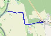 Lutowe szukanie wiosny. Trasa z dnia 2015-02-15 15:27 - mapa trasy gps - rower trekkingowy