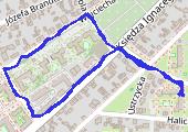 Trasa z dnia 2013-01-01 20:33 - mapa trasy gps - marsz