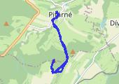 Pitárné i Strážnice - mapa trasy gps - marsz
