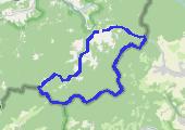 butowanie po Beskidzie Żywieckim - mapa trasy gps - wędrówka