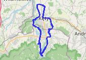 do Porąbki - mapa trasy gps - rower trekkingowy