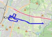 Trasa z dnia 2015-02-25 18:11 - mapa trasy gps - rower trekkingowy