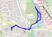 Trasa z dnia 2015-02-23 17:45 - mapa trasy gps - spacer