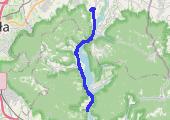 do Tresnej - mapa trasy gps - rower trekkingowy